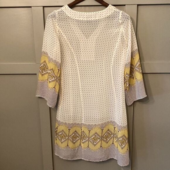 HALE Bob Sheer Boho Long Sleeve Swim Coverup Dress Size Small - Picture 10 of 10